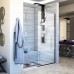 DreamLine Linea Single Panel Frameless Shower Screen 30 in. W x 72 in. H  Frosted Privacy Band Glass in Oil Rubbed Bronze - D3230721F03-06 - B07H6Q8VPR
